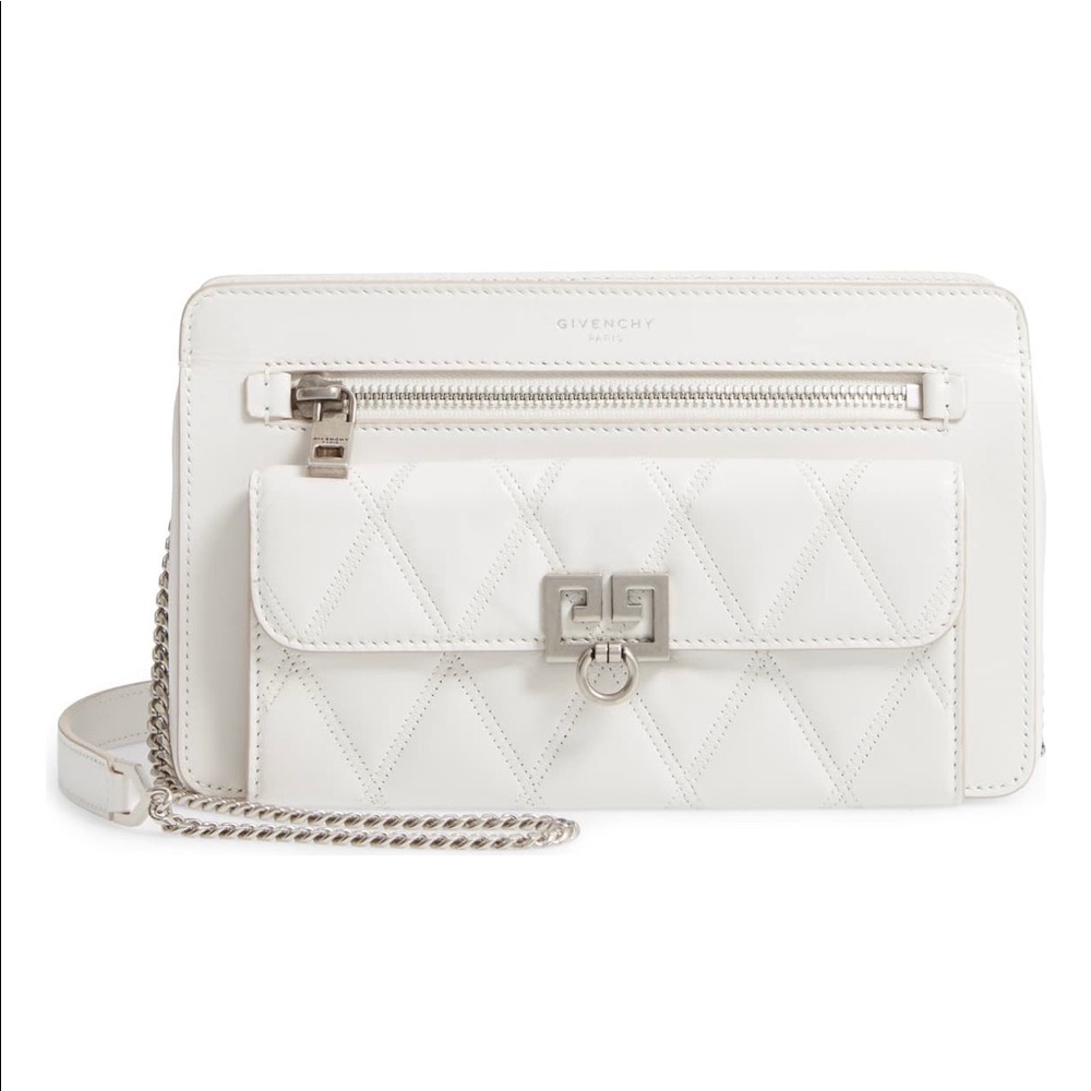 GIVENCHY Quilted Pocket Crossbody Bag.